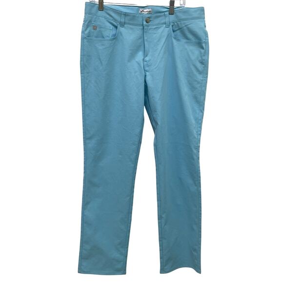 Peter Millar eb66 Performance Five Pocket Pant Blue Fade Men's Size 34/32 NWT - Picture 1 of 11